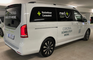 Corona-Schnelltest-Mobil medi plus - Foto: medi+